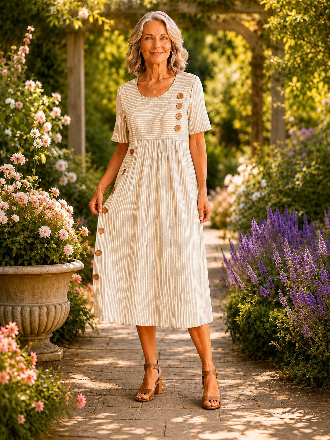 Edna | Striped Summer Dress