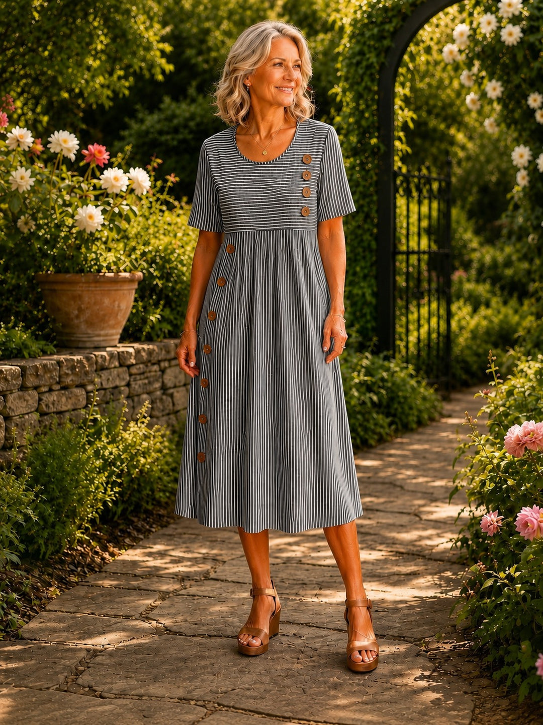 Edna | Striped Summer Dress