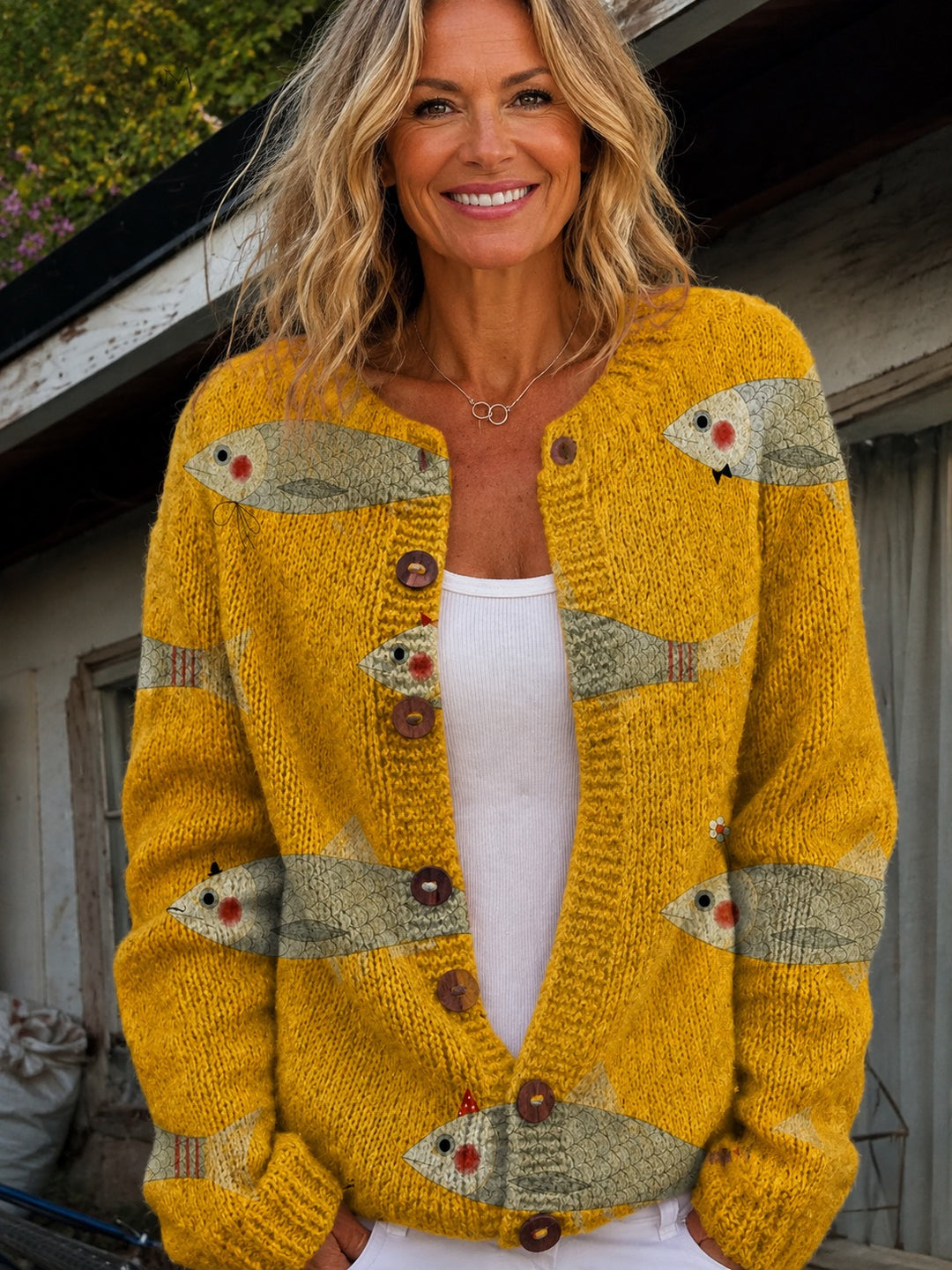Anouk | Vintage Knit Cardigan Sweater