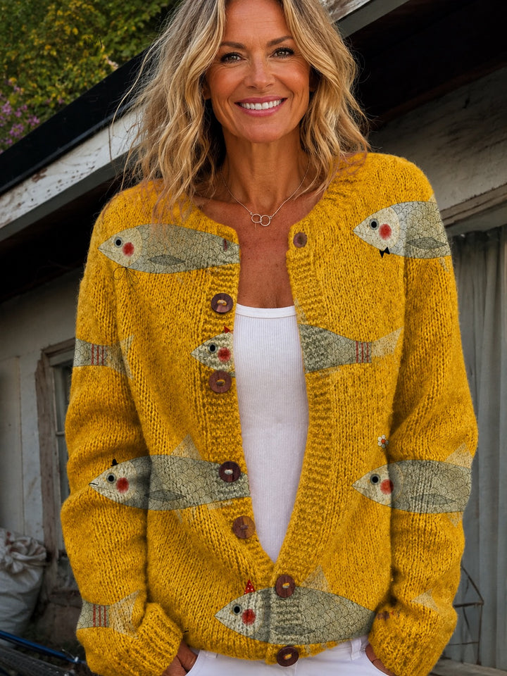 Anouk | Vintage Knit Cardigan Sweater
