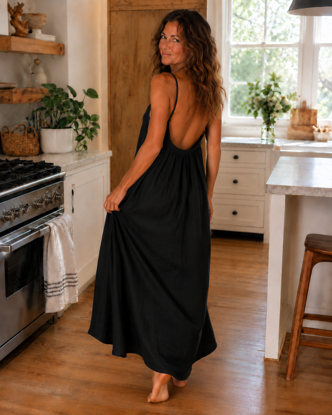 Backless Maxi Dress