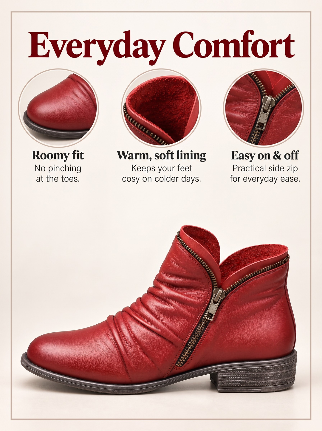 Melinda | Comfy Ankle Boots