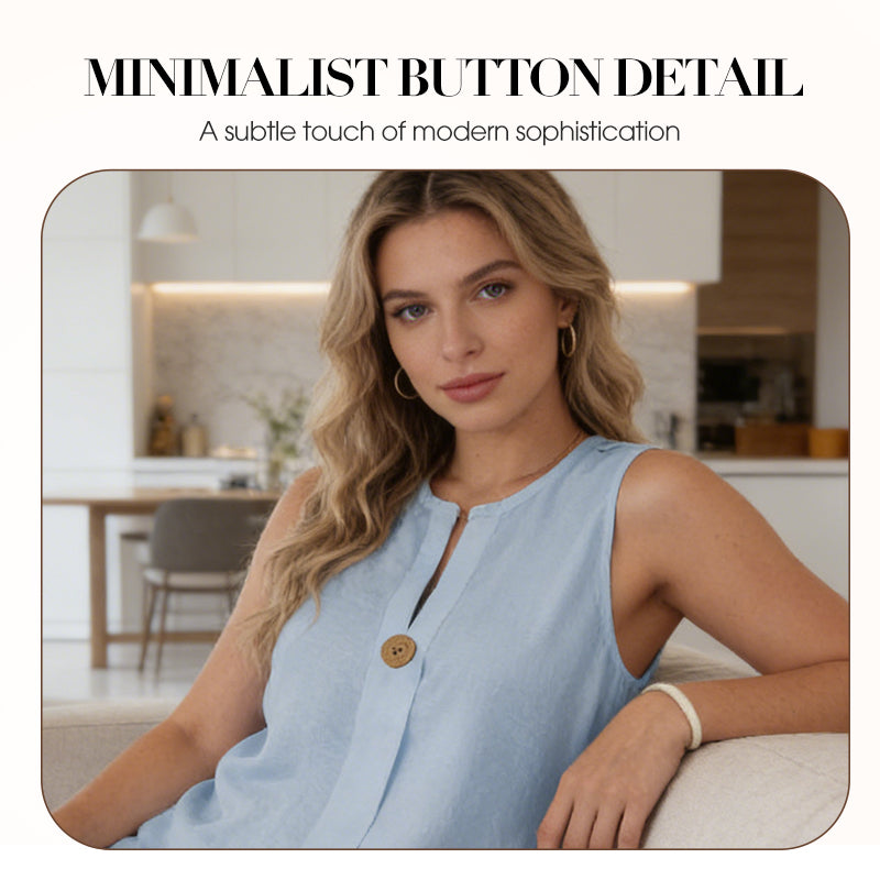 Minimalist Sleeveless Top & Wide-Leg Pants – Effortlessly Chic, Comfortable & Perfect for Everyday Style ✨🌿