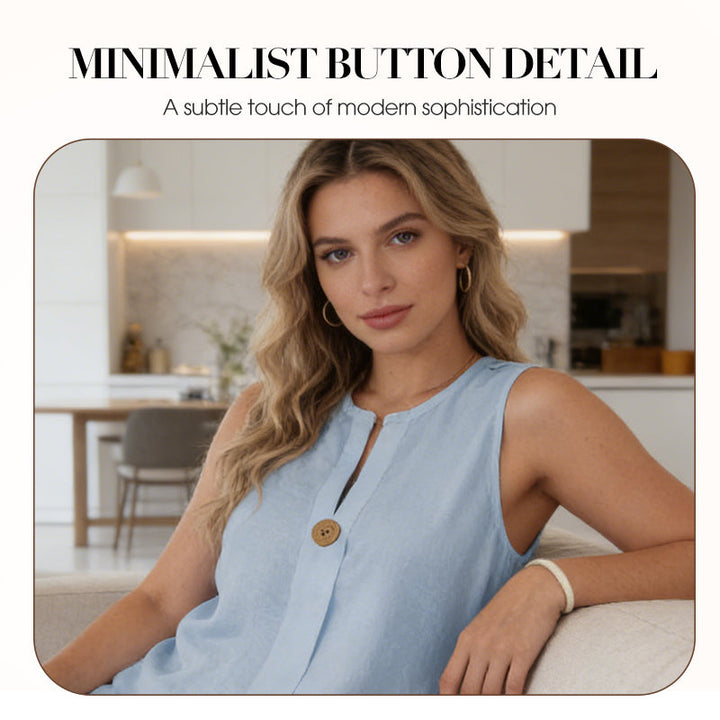 Minimalist Sleeveless Top & Wide-Leg Pants – Effortlessly Chic, Comfortable & Perfect for Everyday Style ✨🌿